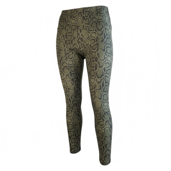 ONZIE Leopard High-rise leggings - Green/Black Large - Picture 2 of 11